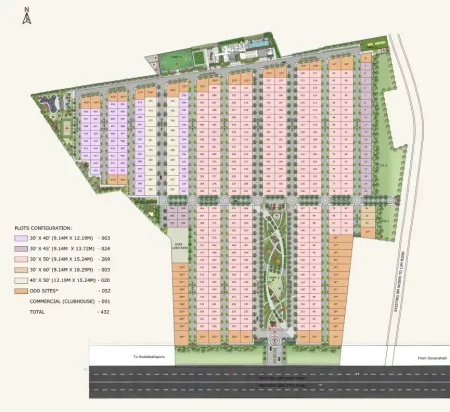 DNR Solace Floor Plan by DNR Group located in Lakshmipura, Uttarahalli Hobli, Devanahalli, Bengaluru, Karnataka 562110